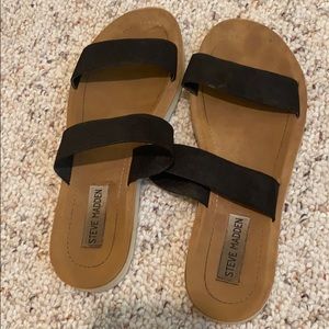 Steve Madden black sandals